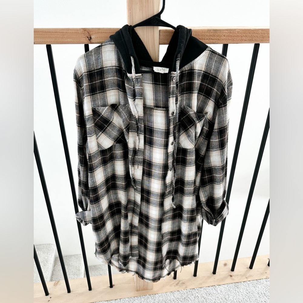 Oversized Hooded Flannel